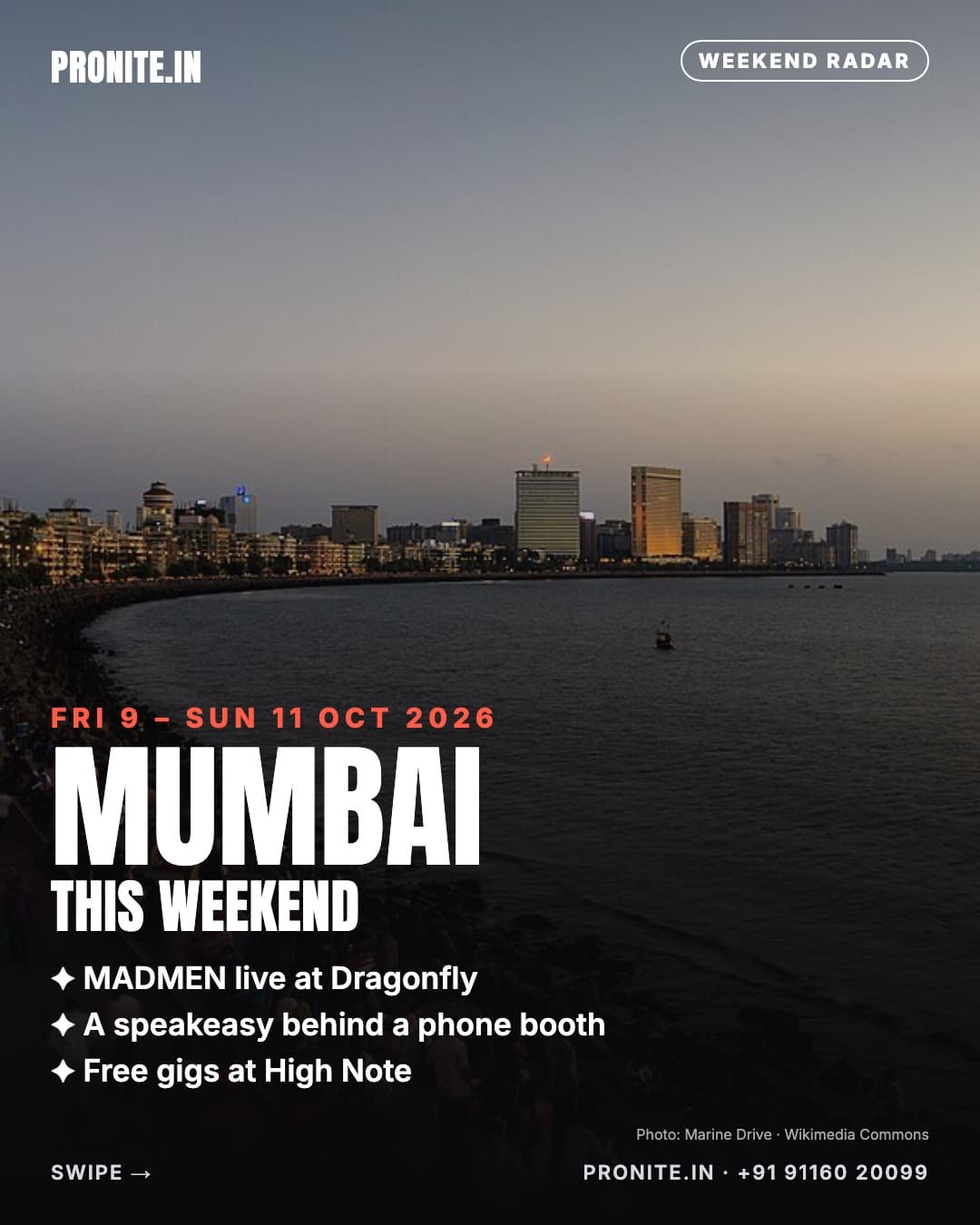 Mumbai this weekend: new openings, must-visits & party radar (9–11 Oct 2026)